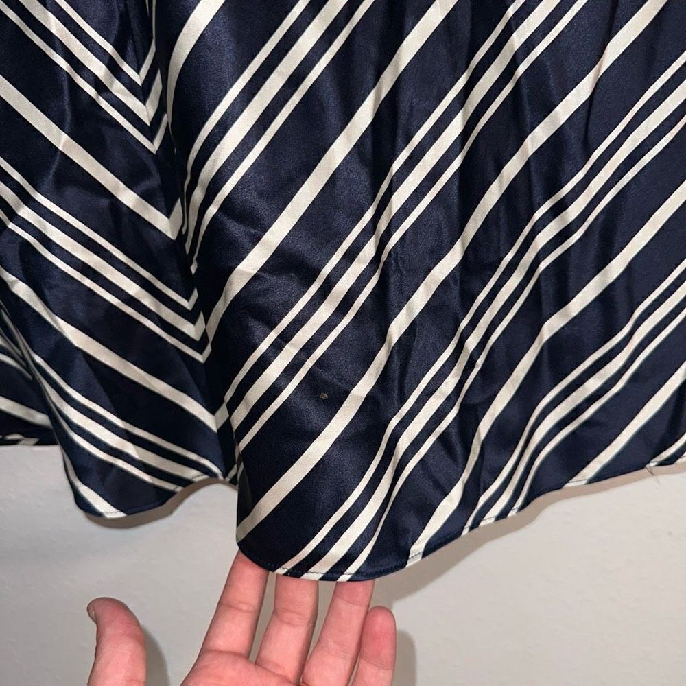 Vintage Pendleton 100% Silk Chevron Midi Skirt Women’s 12 Timeless Preppy - Picture 4 of 13